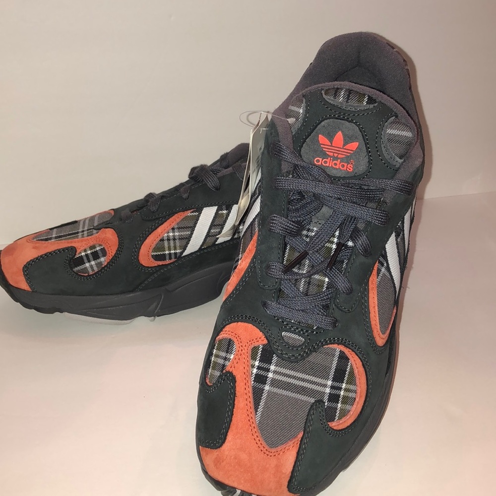 Adidas Yung-1 Plaid Running Shoes - Picture 2 of 5